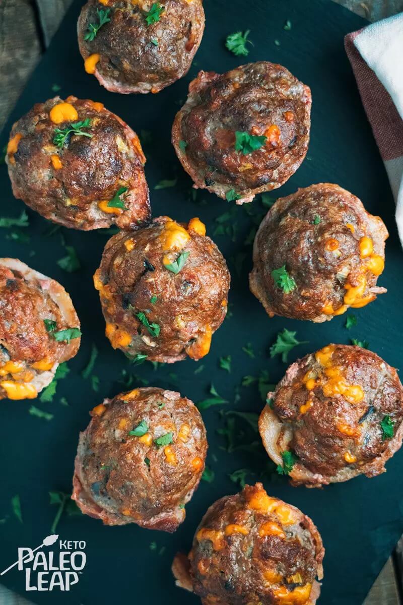 Keto Mini Cheeseburger Meatloves