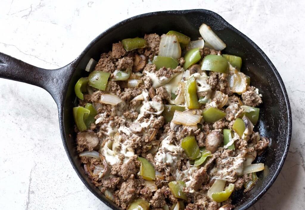 Low Carb Philly Cheese Steak Bowl