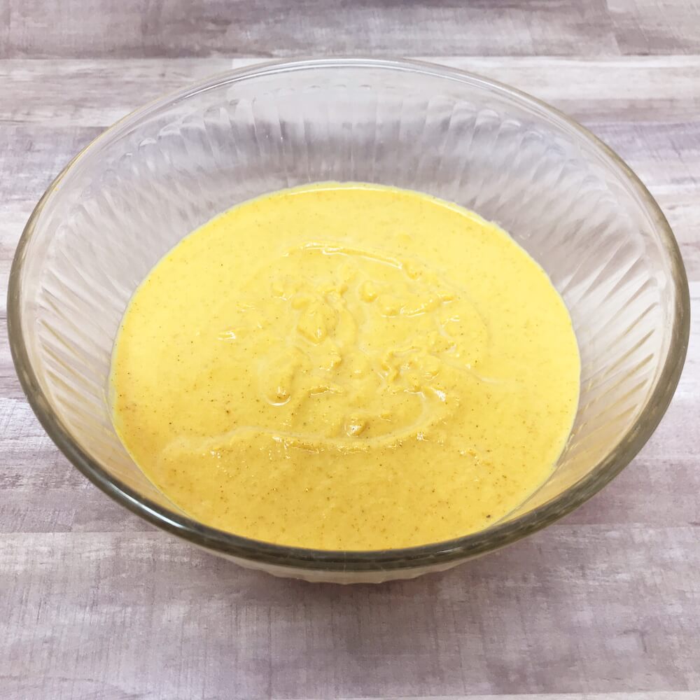 Crustless Keto Pumpkin Pie Mixed Ingredients