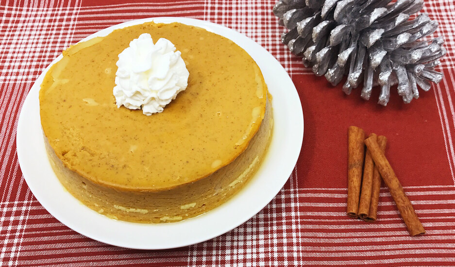 Crustless Keto Pumpkin Pie Whole