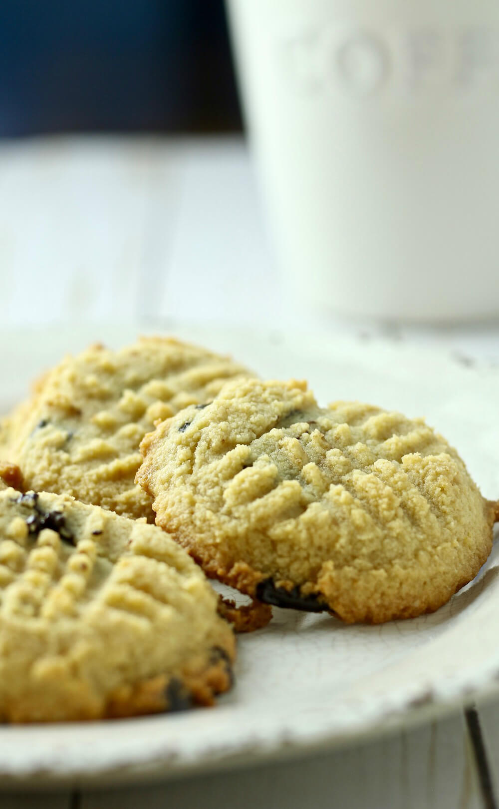 Easy Keto Chocolate Chip Butter Cookies