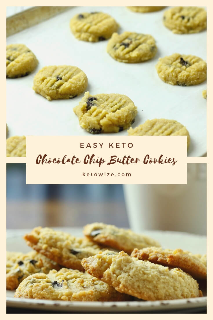 Easy Keto Chocolate Chip Butter Cookies