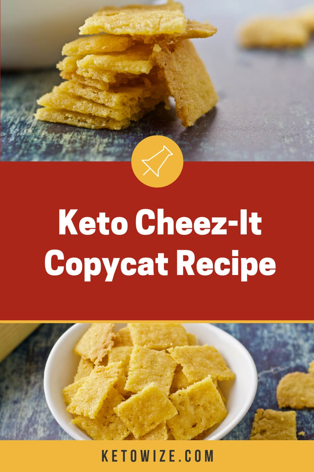 Low Carb Cheese Crackers - Keto Cheez-It Coypcat Recipe
