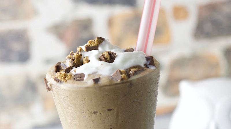 Easy Keto Fat Bomb Reese's Cup Milkshake Recipe