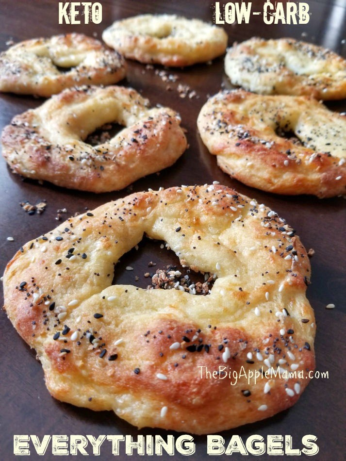 The Best Keto Low Carb Bagels with Everything Seasoning