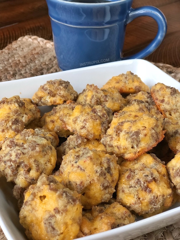 Keto Breakfast Recipes - Cheesy Sausage Puffs