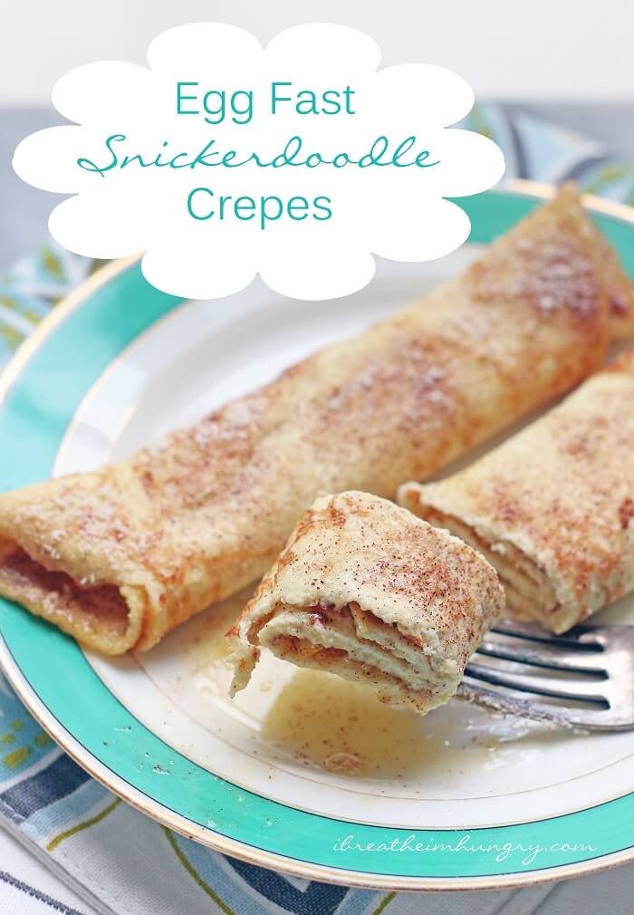 Keto Egg Fast Snickerdoodle Crepes