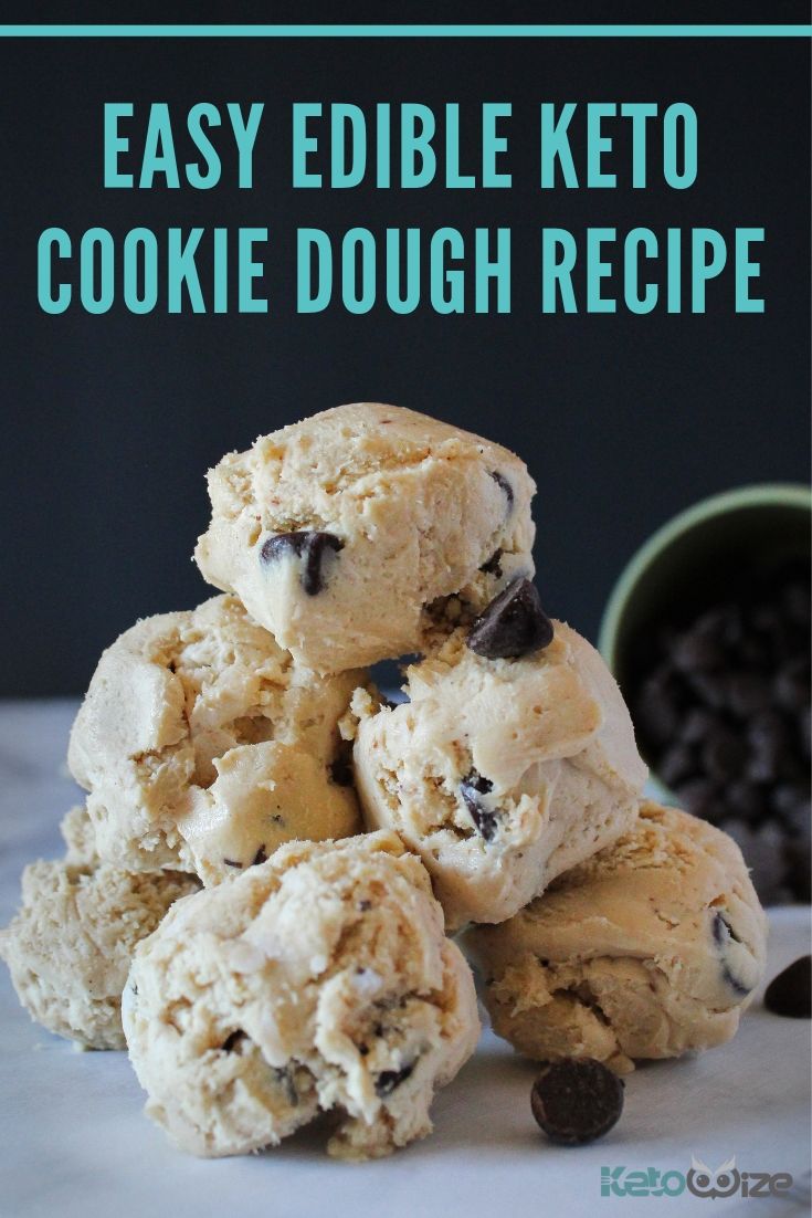 Easy Edible Keto Cookie Dough Recipe - Stacked Dough Balls