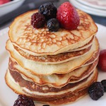 Almond Flour Cream Cheese Pancakes - Small Featured