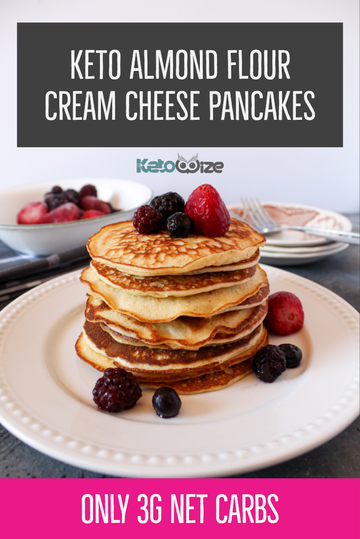 Keto Almond Flour Cream Cheese Pancake Recipe - Quick and Easy