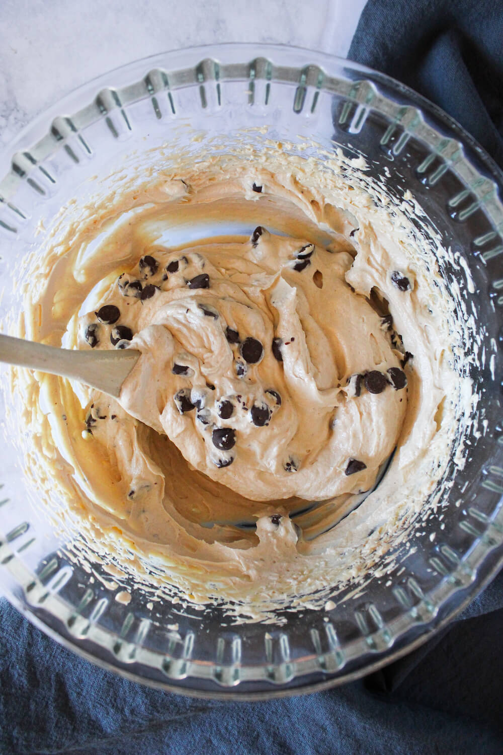 Adding Lily's Chocolate Chips To Keto Cookie Dough