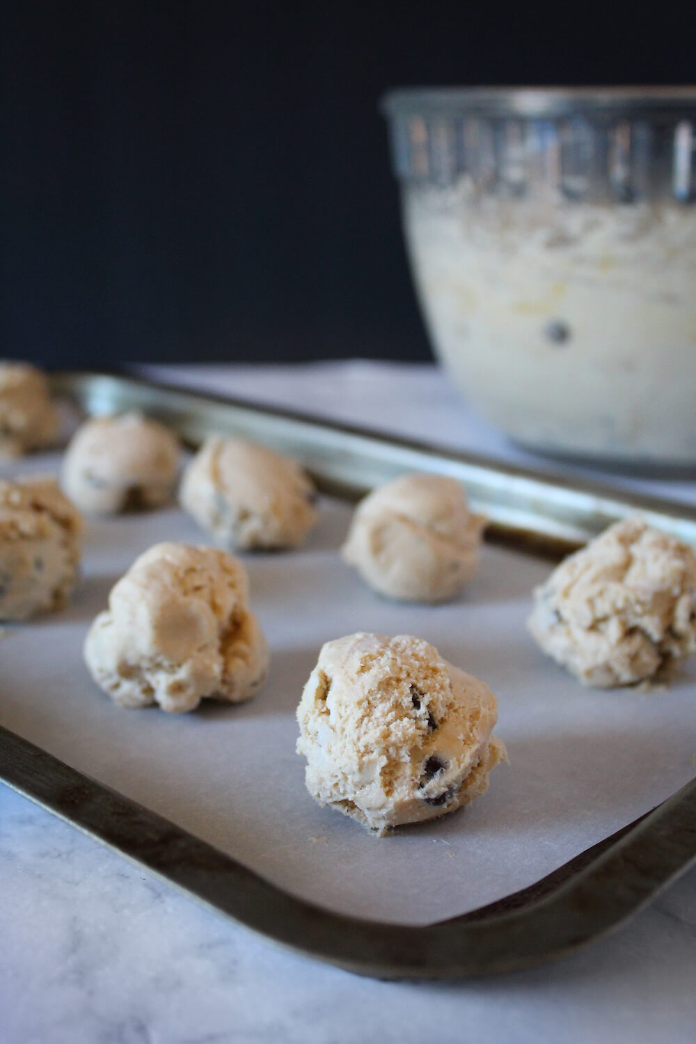 Dough Balls Formed and Ready For The Freezer