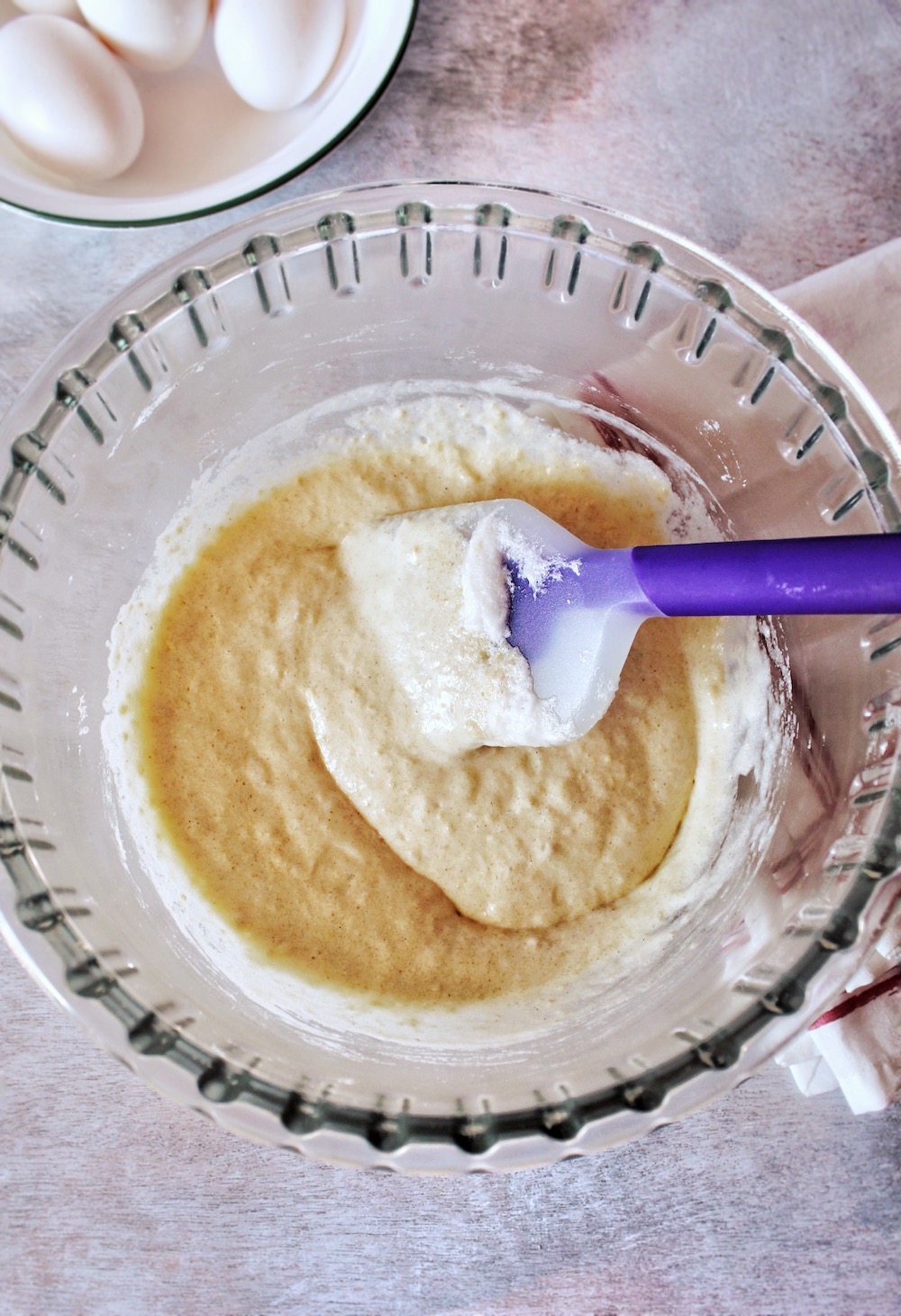 Keto Cloud Bread Recipe - Batter Fully Mixed