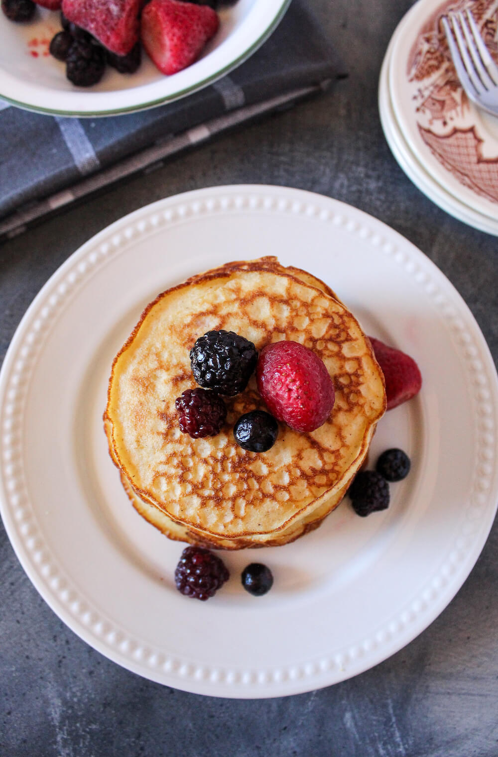 Keto Almond Flour Pancakes make a delicious low carb breakfast