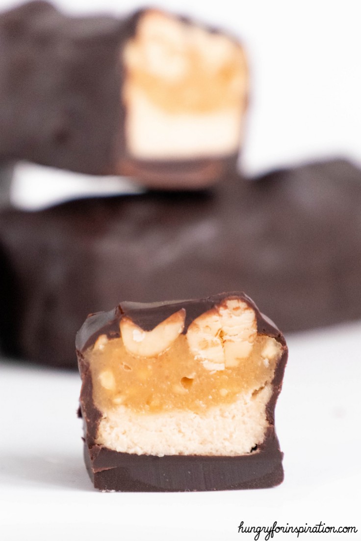 Healthy Keto Snickers Bars Dessert Recipe