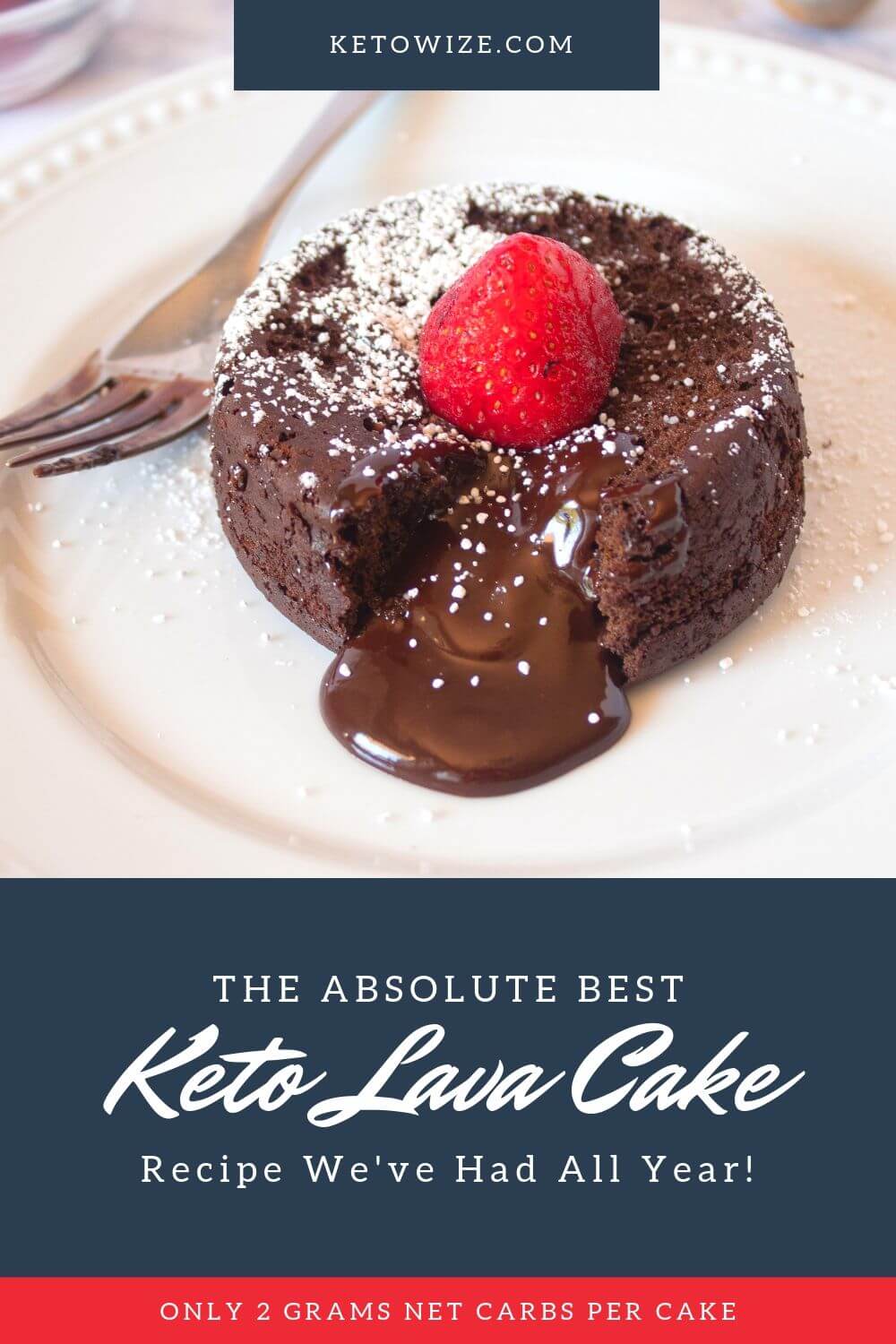 The absolute best Keto Lava Cake recipe we've had all year! Only 2 grams net carbs per cake.