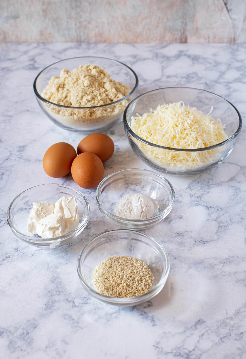 Low Carb Keto Sesame Bagel Ingredients
